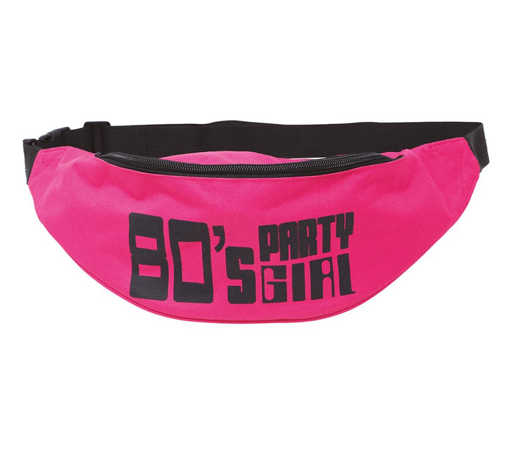 Roze Heuptasje 80'S Party Girl van Fiestas Guirca koop je bij Partywinkel