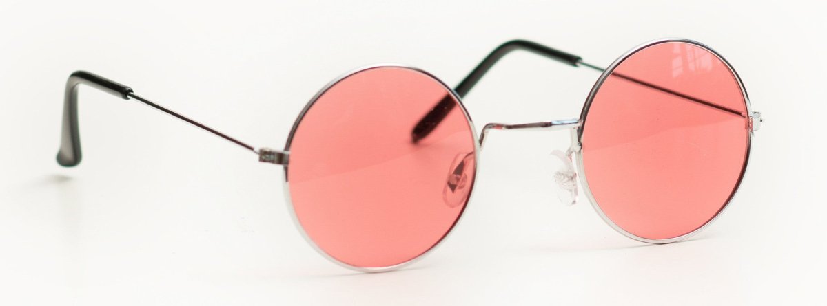 Roze Hippie Bril van Partychimp koop je bij Partywinkel