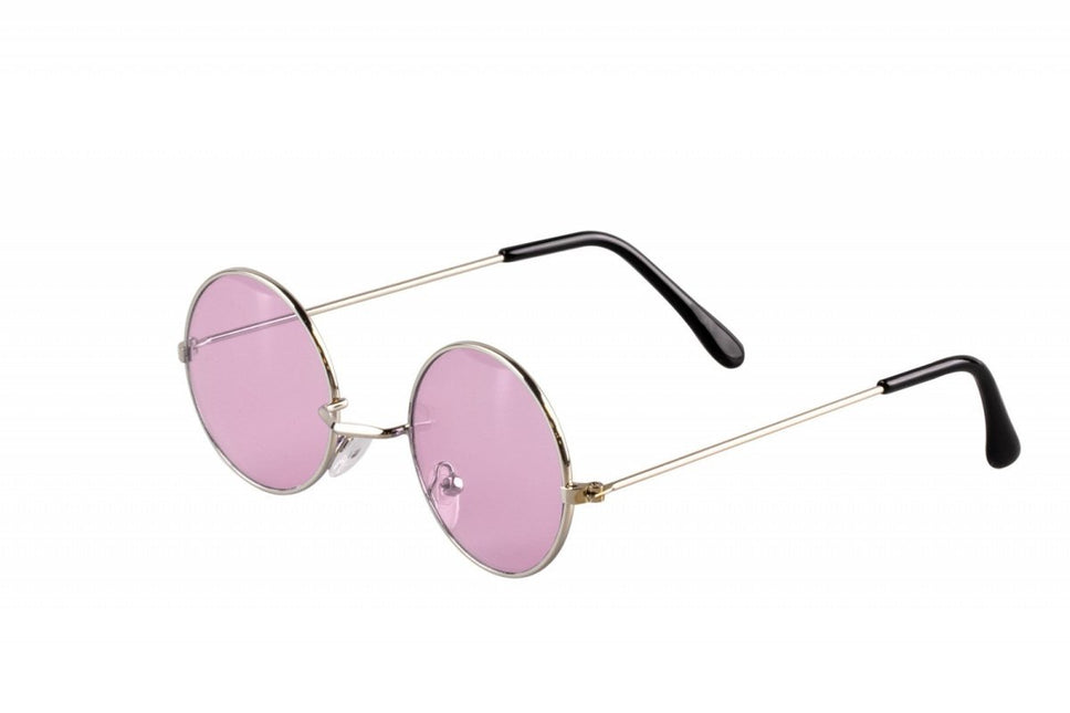 Roze Hippie Bril John van Wilbers & Wilbers koop je bij Partywinkel