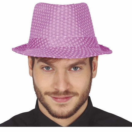 Roze Hoed Glitter van Fiestas Guirca koop je bij Partywinkel