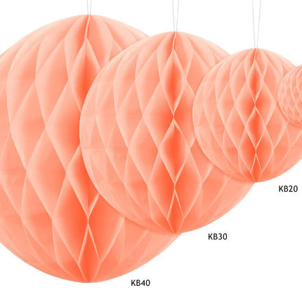 Roze Honeycomb 40cm van Partydeco koop je bij Partywinkel