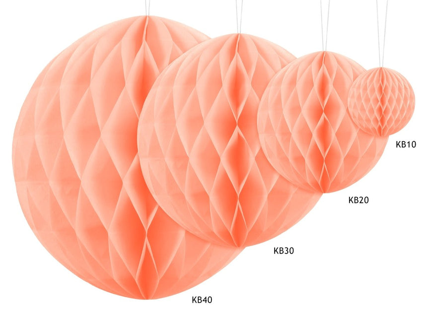 Roze Honeycomb 40cm van Partydeco koop je bij Partywinkel