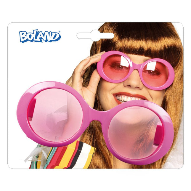 Roze Jackie Bril van Boland koop je bij Partywinkel