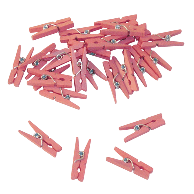 Roze knijpers - 24 stuks van Folat koop je bij Partywinkel