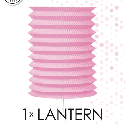 Roze Lampion 16cm van WeFiesta koop je bij Partywinkel