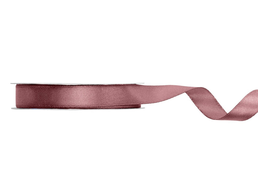 Roze Lint 12Mm Dark Dusty 25m van Partydeco koop je bij Partywinkel
