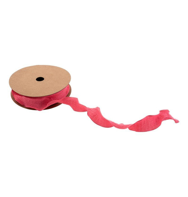 Roze Lint Rimpel 2,5Cm 10m van CHAKS koop je bij Partywinkel
