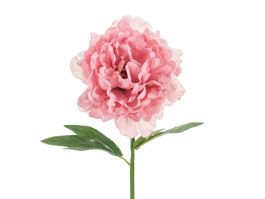 Roze Nep Bloem Pioenroos 35cm van Partydeco koop je bij Partywinkel