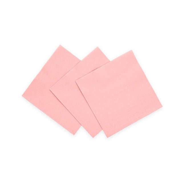 Roze Servetten 3 Laags 33cm 20st van WeFiesta koop je bij Partywinkel