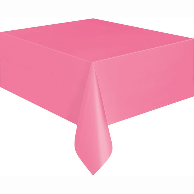 Roze Tafelkleed 2,74m van Unique koop je bij Partywinkel