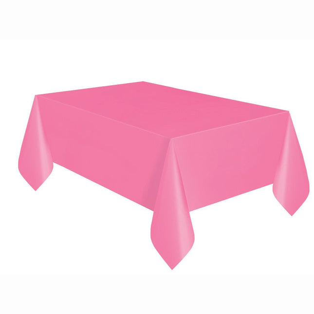 Roze Tafelkleed 2,74m van Unique koop je bij Partywinkel
