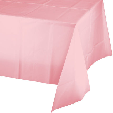 Roze Tafelkleed Plastic 2,74m van Creative Converting koop je bij Partywinkel