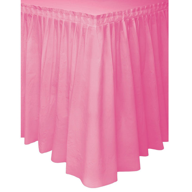 Roze Tafelrok 4,26m van Unique koop je bij Partywinkel