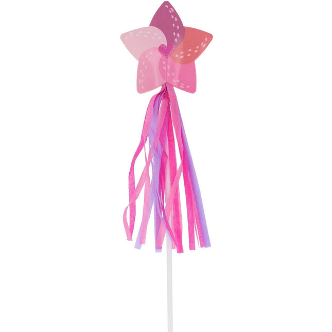 Roze Toverstaf 26cm 6st van Folat koop je bij Partywinkel