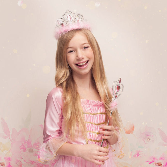 Roze Toverstaf Hart 32cm van Boland koop je bij Partywinkel