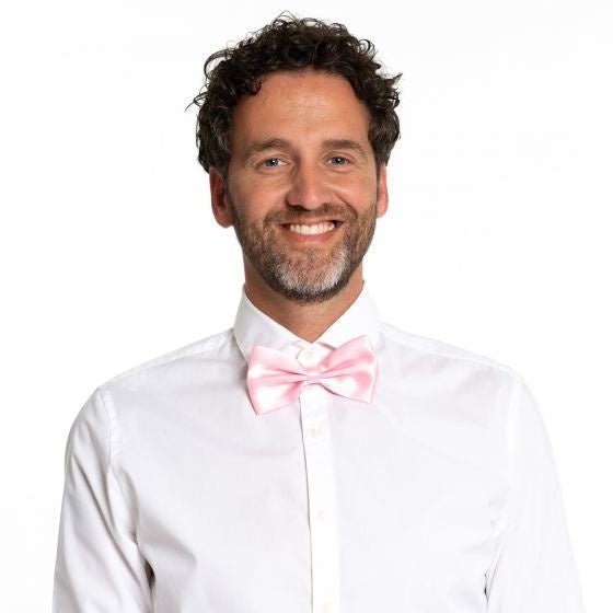 Roze Vlinderdas van Partychimp koop je bij Partywinkel