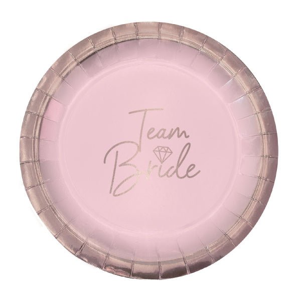 Roze Vrijgezellenfeest Borden 23cm 8st van Riethmueller koop je bij Partywinkel