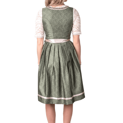 Roze Wit Creme Dirndl Jurk Oktoberfest Dames Jaquard Grijs van Haus Huberts koop je bij Partywinkel