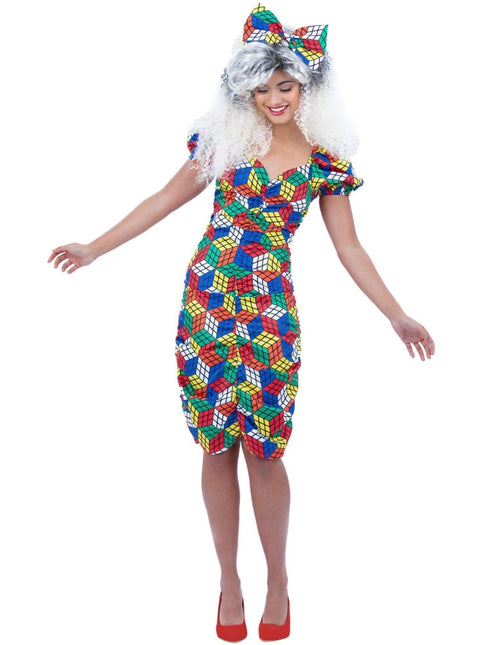 Rubik's Cube Jurk Dames van Smiffys koop je bij Partywinkel