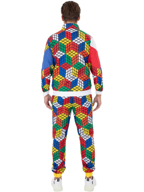 Rubik's Cube Trainingspak Heren van Smiffys koop je bij Partywinkel