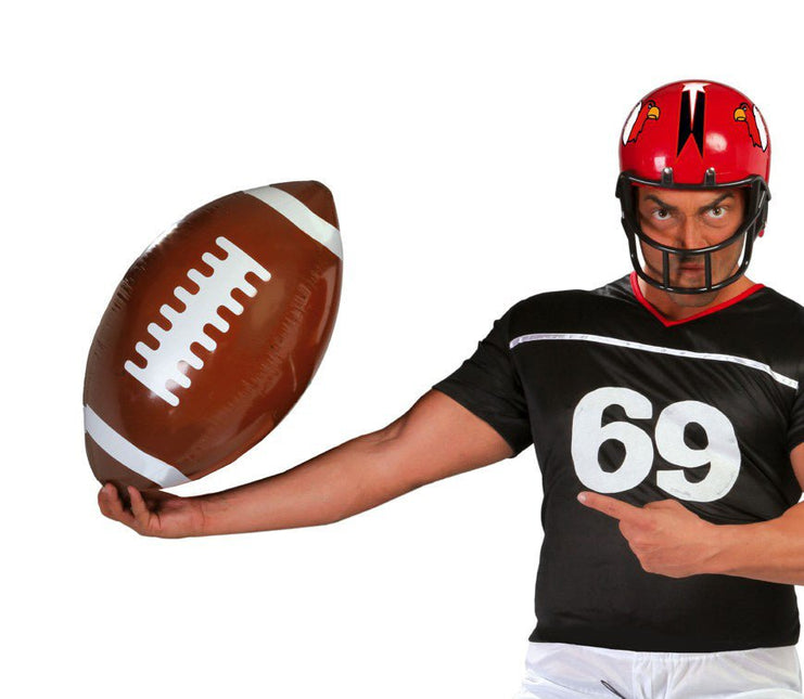 Rugbybal Opblaasbaar 40cm van Fiestas Guirca koop je bij Partywinkel