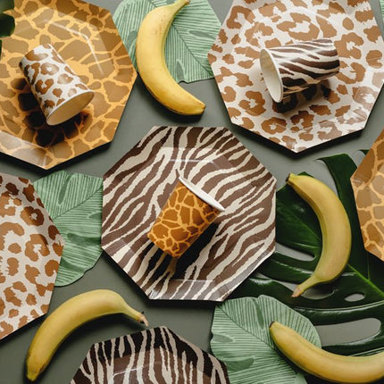 Safari Bekers 220ml 6st van Partydeco koop je bij Partywinkel