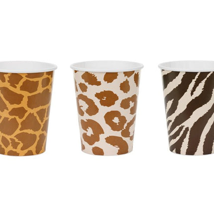 Safari Bekers 220ml 6st van Partydeco koop je bij Partywinkel