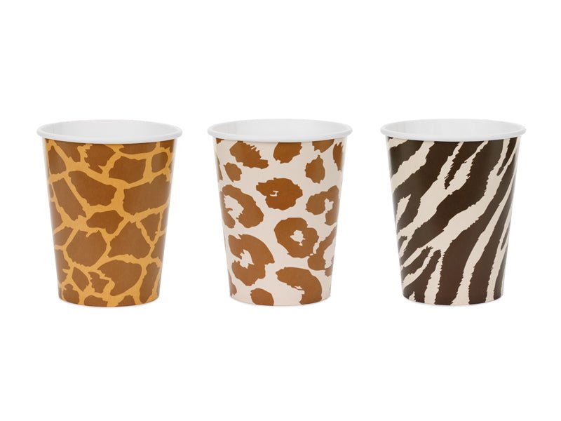 Safari Bekers 220ml 6st van Partydeco koop je bij Partywinkel