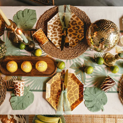 Safari Borden 23cm 6st van Partydeco koop je bij Partywinkel
