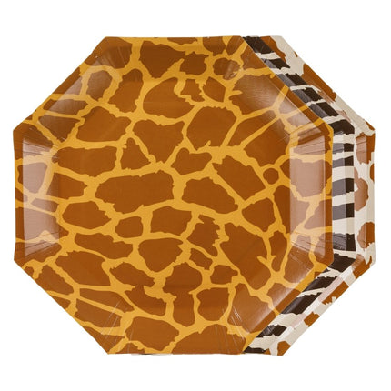 Safari Borden 23cm 6st van Partydeco koop je bij Partywinkel
