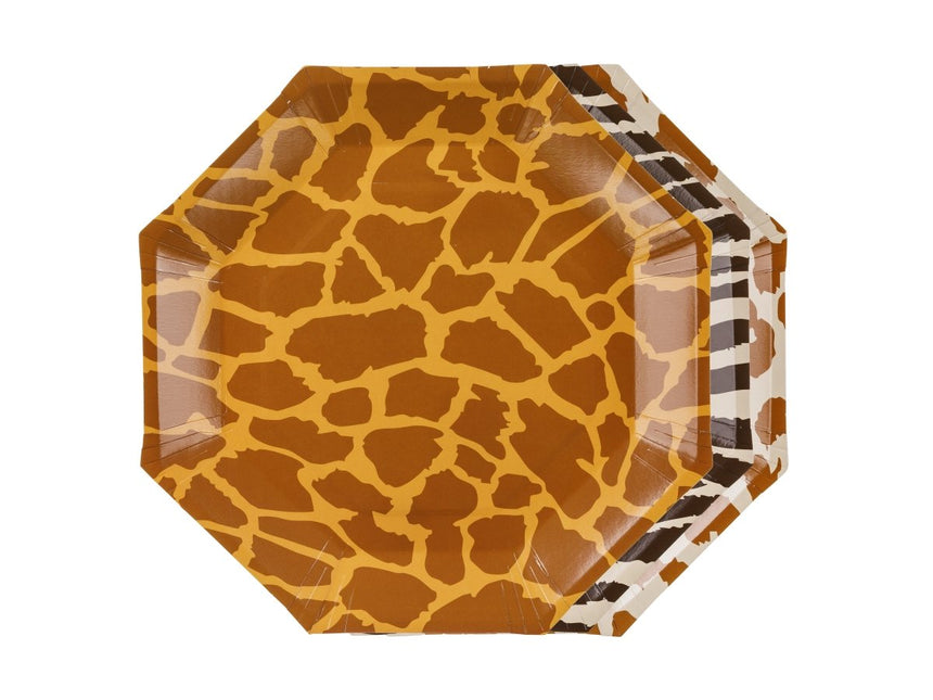 Safari Borden 23cm 6st van Partydeco koop je bij Partywinkel