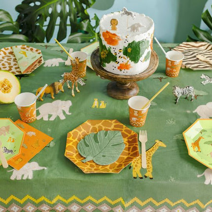 Safari Tafelkleed 1,8m van Partydeco koop je bij Partywinkel