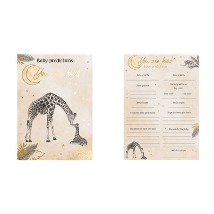 Safari Voorspellingskaartjes 20st van Haza Witbaard koop je bij Partywinkel