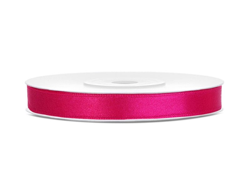 Satijn Lint Fuchsia 6mm 25m van Partydeco koop je bij Partywinkel