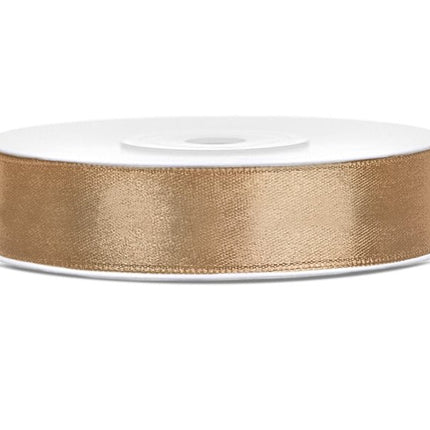 Satijn Lint Goud 12mm 25m van Partydeco koop je bij Partywinkel