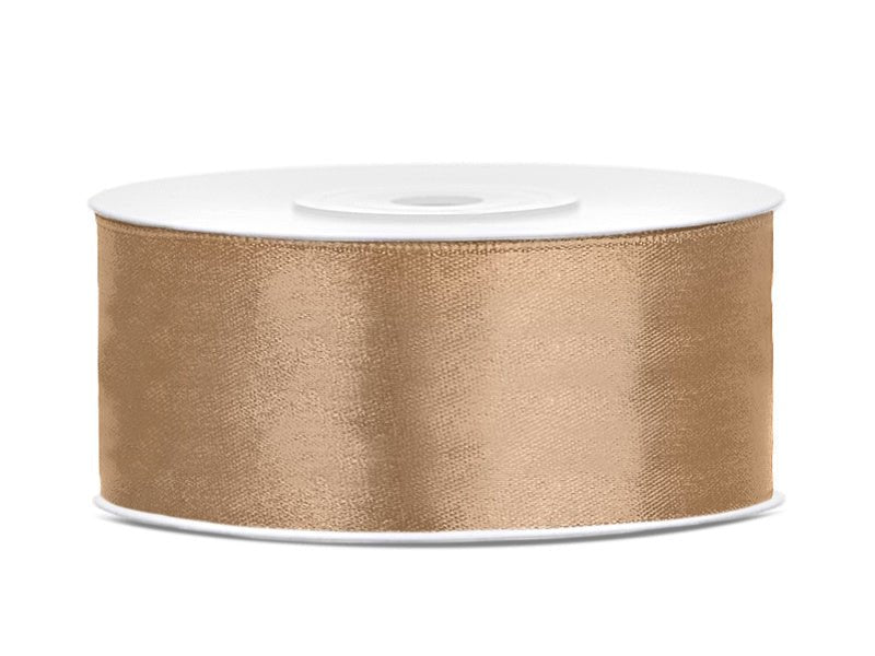 Satijn Lint Goud 25mm 25m van Partydeco koop je bij Partywinkel