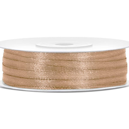 Satijn Lint Goud 3mm 50m van Partydeco koop je bij Partywinkel