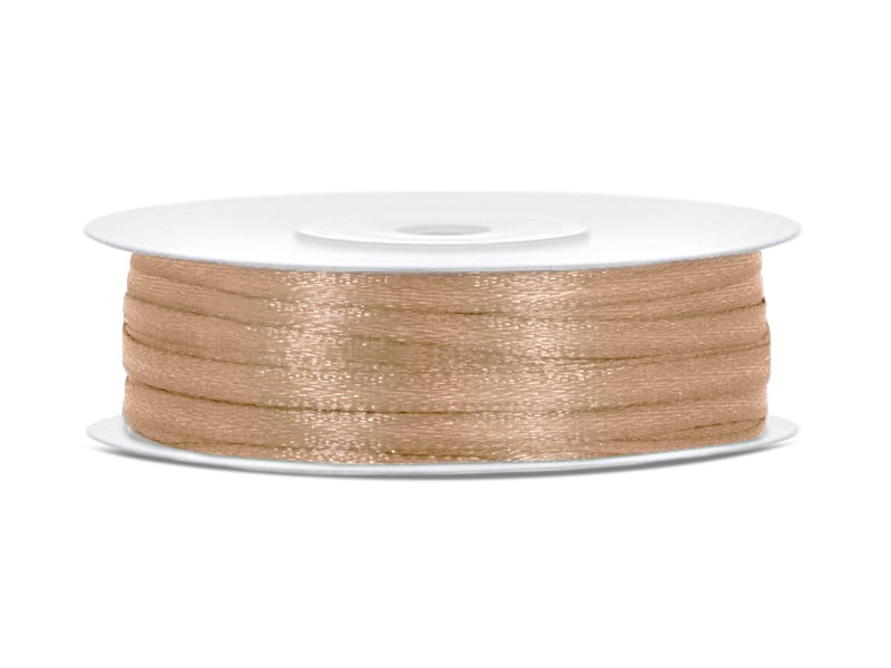 Satijn Lint Goud 3mm 50m van Partydeco koop je bij Partywinkel