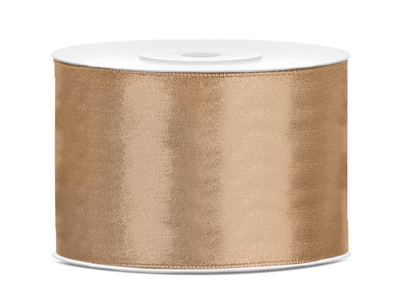 Satijn Lint Goud 50mm 25m van Partydeco koop je bij Partywinkel