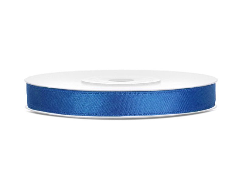 Satijn Lint Koninklijk Blauw 6mm 25m van Partydeco koop je bij Partywinkel