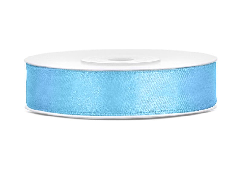Satijn Lint Lichtblauw 12mm 25m van Partydeco koop je bij Partywinkel