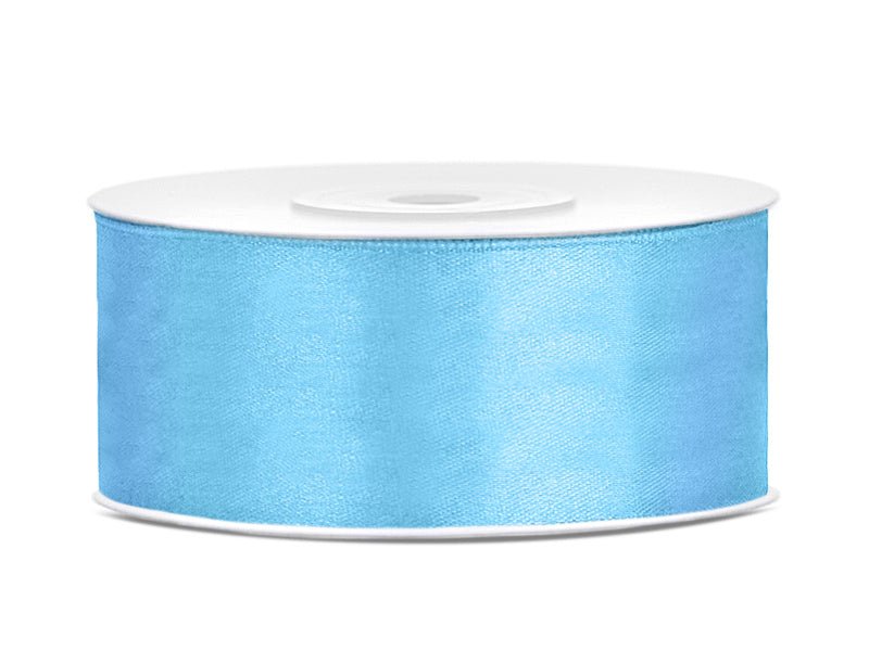 Satijn Lint Lichtblauw 25mm 25m van Partydeco koop je bij Partywinkel