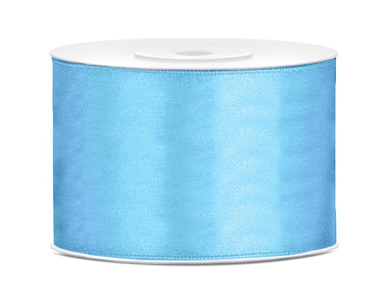 Satijn Lint Lichtblauw 50mm 25m van Partydeco koop je bij Partywinkel