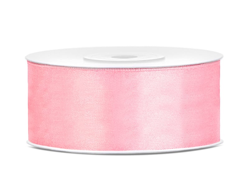Satijn Lint Lichtroze 25mm 25m van Partydeco koop je bij Partywinkel