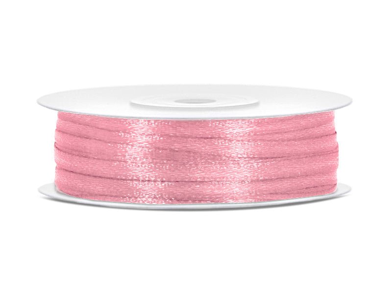 Satijn Lint Lichtroze 3mm 50m van Partydeco koop je bij Partywinkel