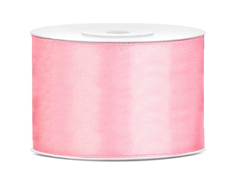 Satijn Lint Lichtroze 50mm 25m van Partydeco koop je bij Partywinkel