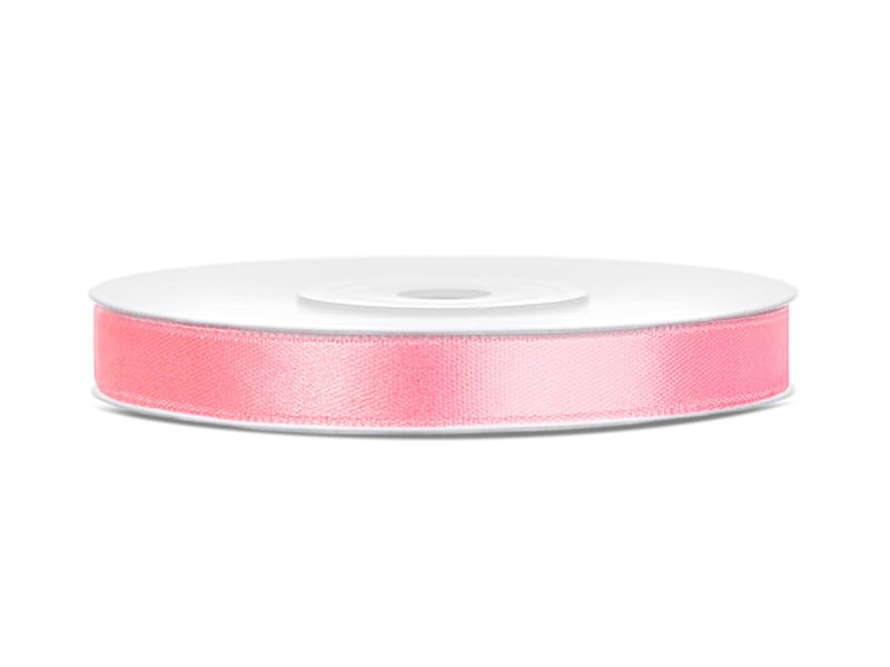 Satijn Lint Lichtroze 6mm 25m van Partydeco koop je bij Partywinkel