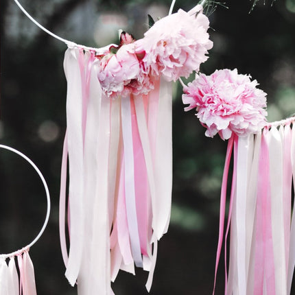 Satijn Lint Lichtroze 6mm 25m van Partydeco koop je bij Partywinkel