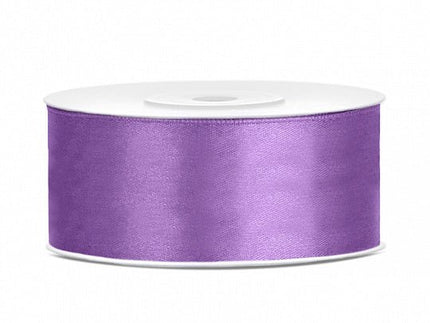 Satijn Lint Lila 25mm 25m van Partydeco koop je bij Partywinkel