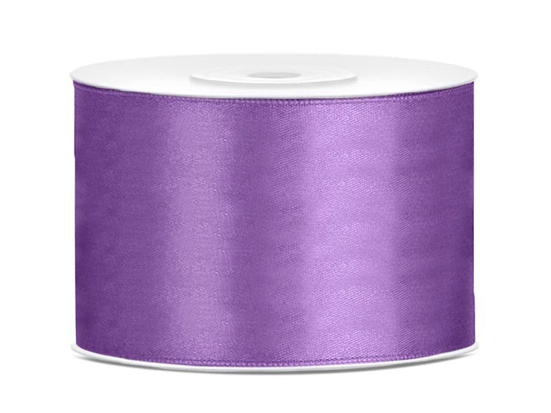 Satijn Lint Lila 50mm 25m van Partydeco koop je bij Partywinkel